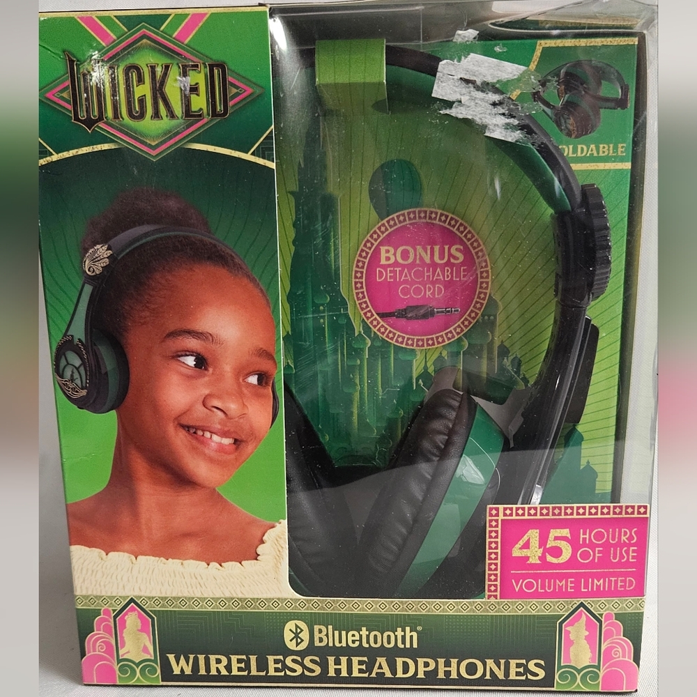 eKids Wicked Elphaba Bluetooth Headphone Skin, Single Piece w/Microphone - NEW